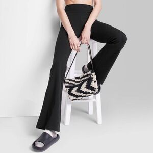 Wild Fable Black Flare Pants for Women